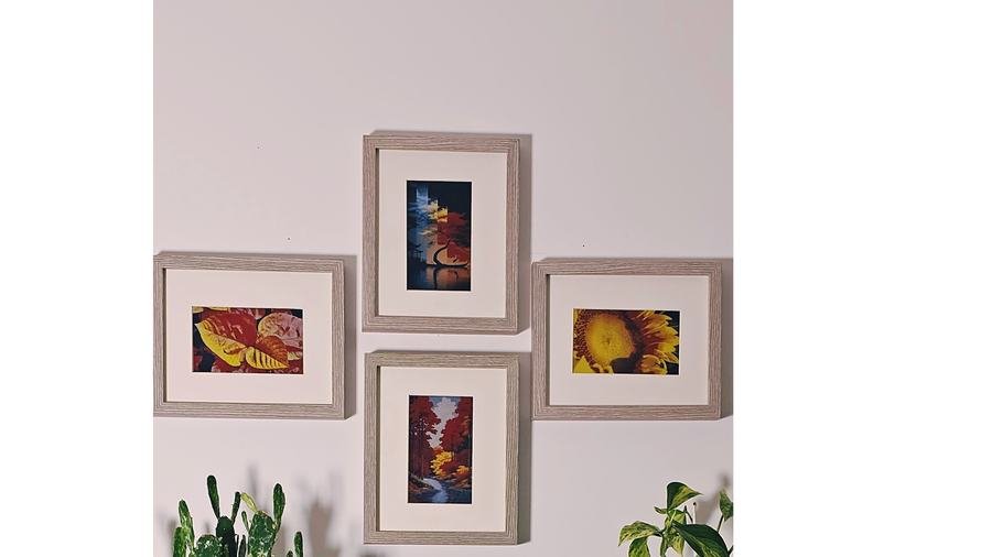 A gallery wall of framed CanvasBT art