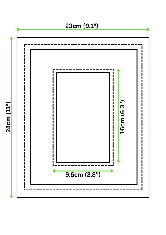 CanvasBT frame dimensions: 23x28cm frame, 3.8cm deep, 7.3-inch display